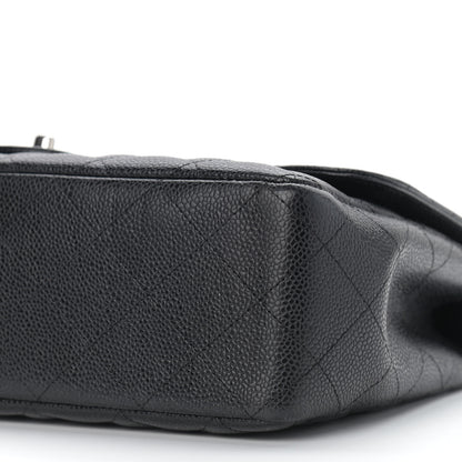 Chanel Caviar Quilted Jumbo Single Flap Black 9 of 9
