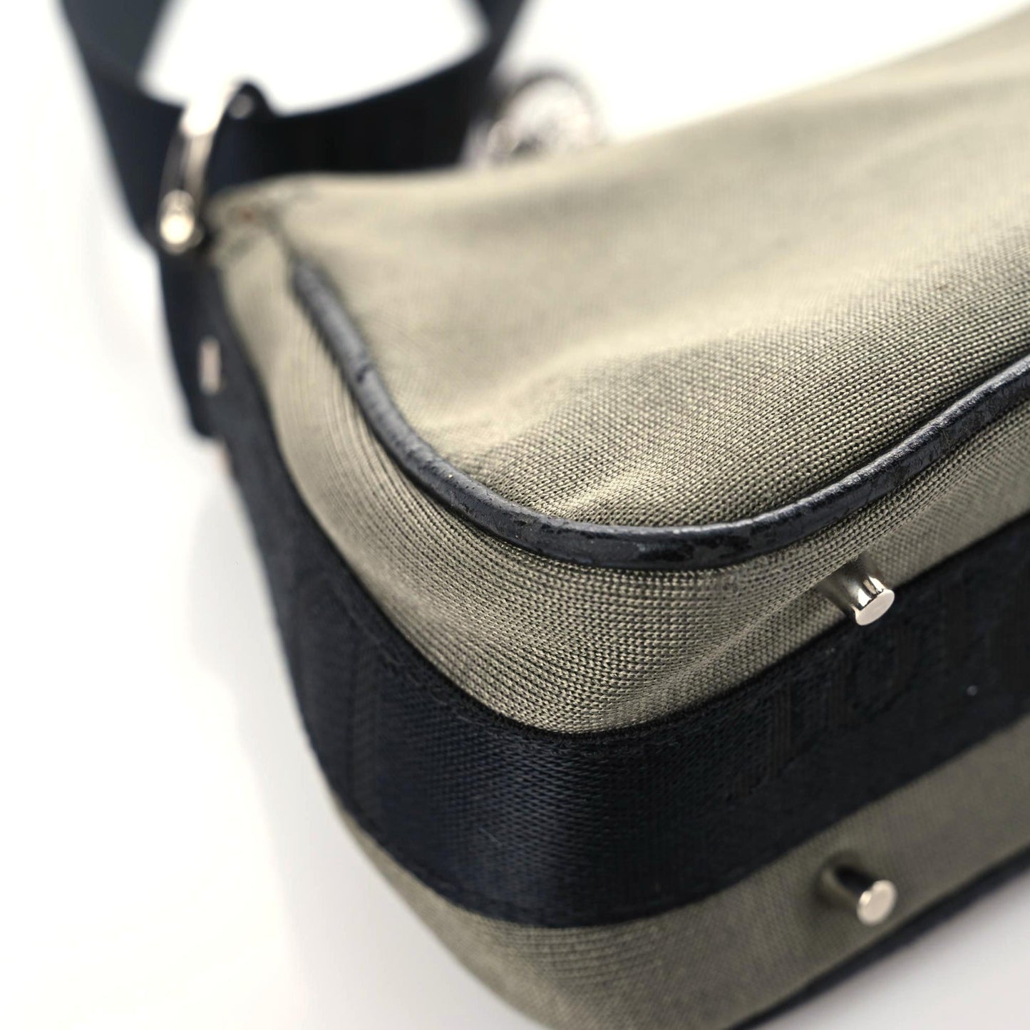 Silk Jersey Crystal Hardcore Shoulder Bag Grey Black