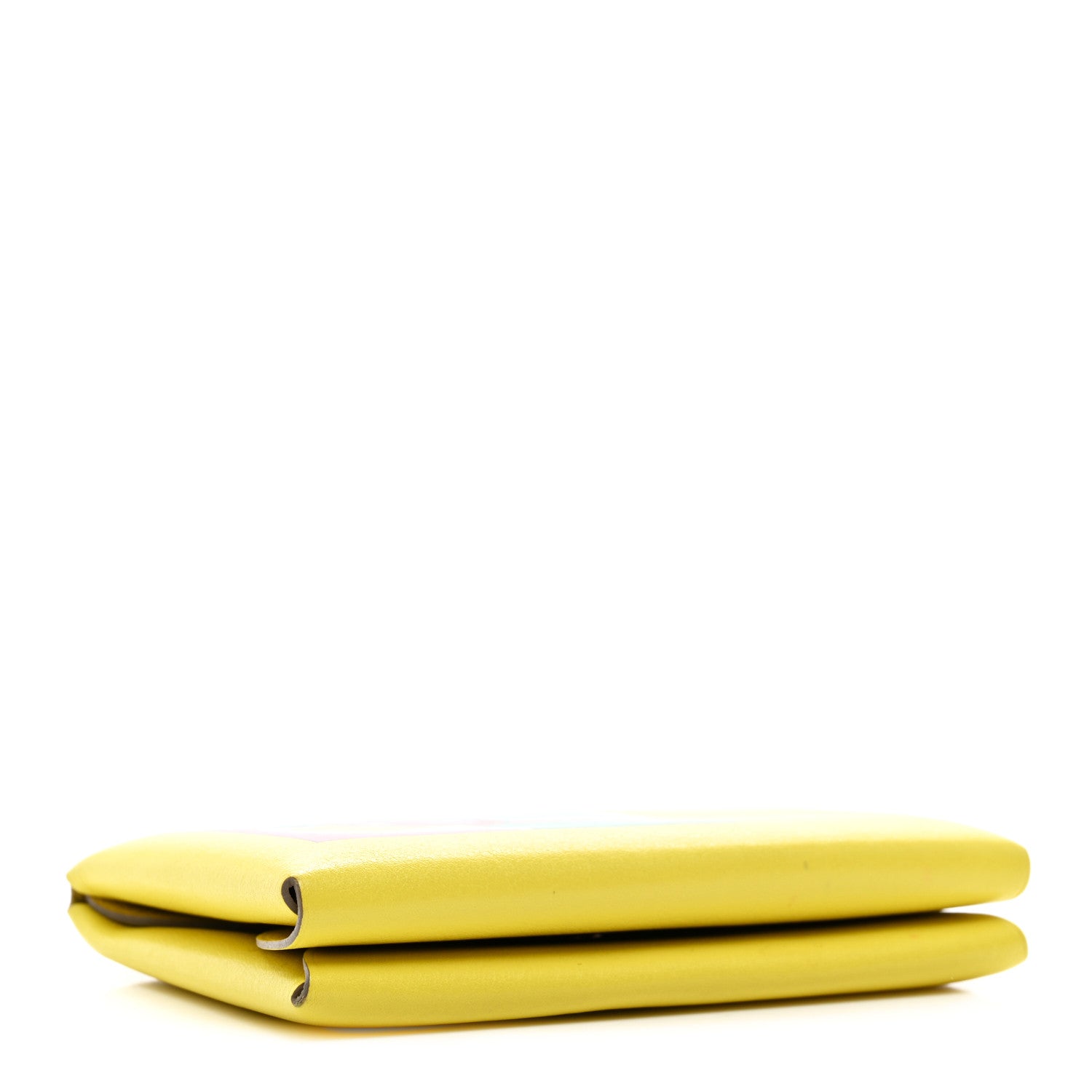 Hermes Swift Compact Selle En Desordre Print Calvi Duo Card Case Lime 4 of 7