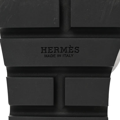 Hermes Calfskin Suede Eze 30 Sandals 36 Black 8 of 9