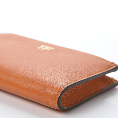 Tom Ford Calfskin Small Double Zip Pouch Wallet Orange 6 of 7