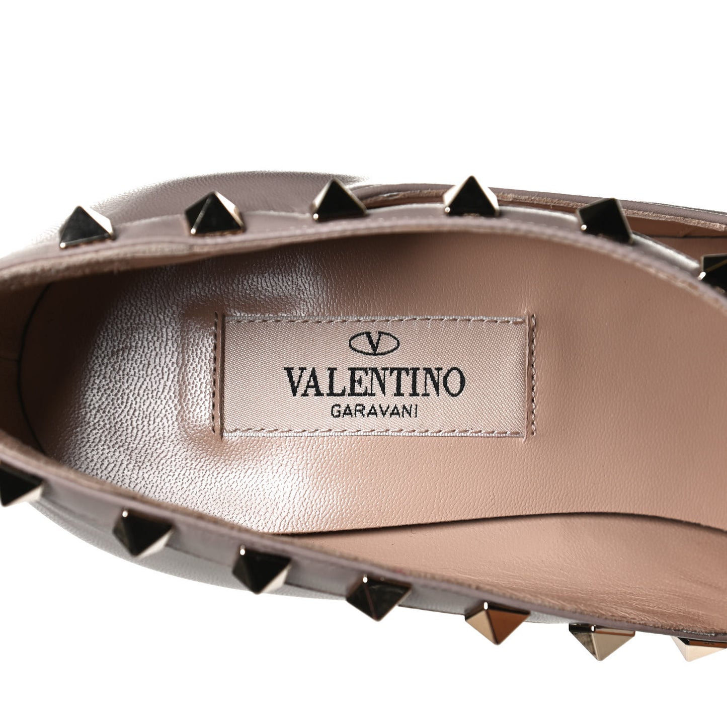 Nappa Rockstud Cross Strap D'Orsay 105mm Pumps 36.5 Poudre