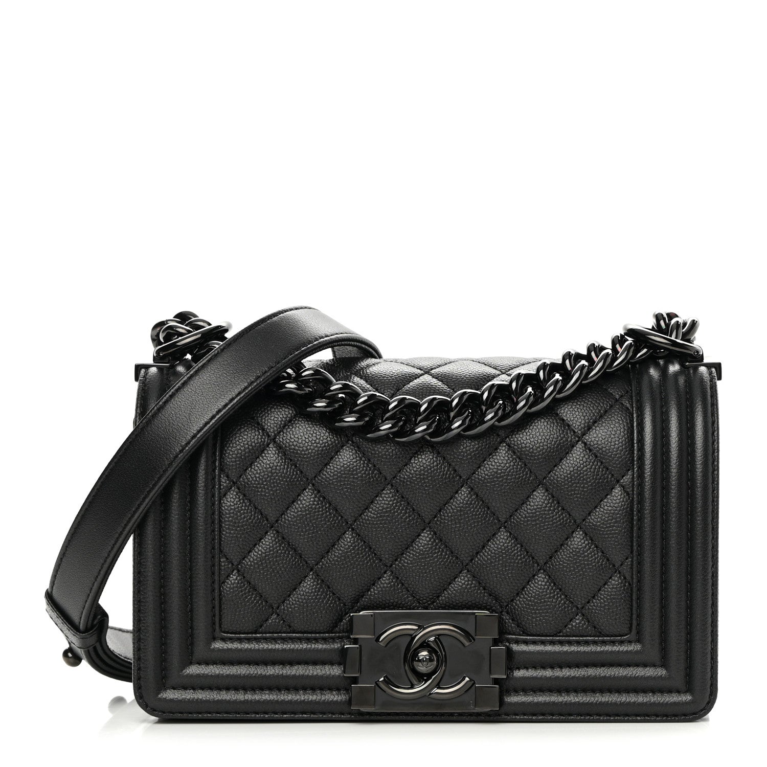 Chanel Caviar Quilted Small Boy Flap So Black 1 of 11