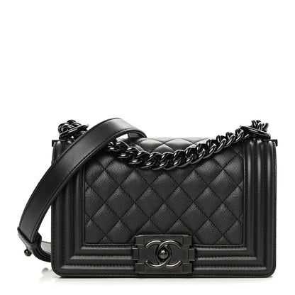 Chanel Caviar Quilted Small Boy Flap So Black 1 of 11
