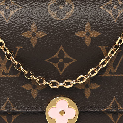 Louis Vuitton Monogram Flore Chain Wallet Rose Ballerine 7 of 10