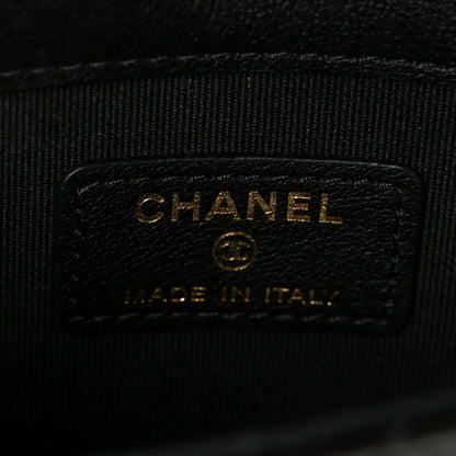 Chanel Patent Quilted Chain Around Heart Mini Chain Flap Black 5 of 9