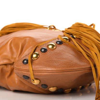 Gucci Calfskin Suede Fringe Babouska Hobo 10 of 11