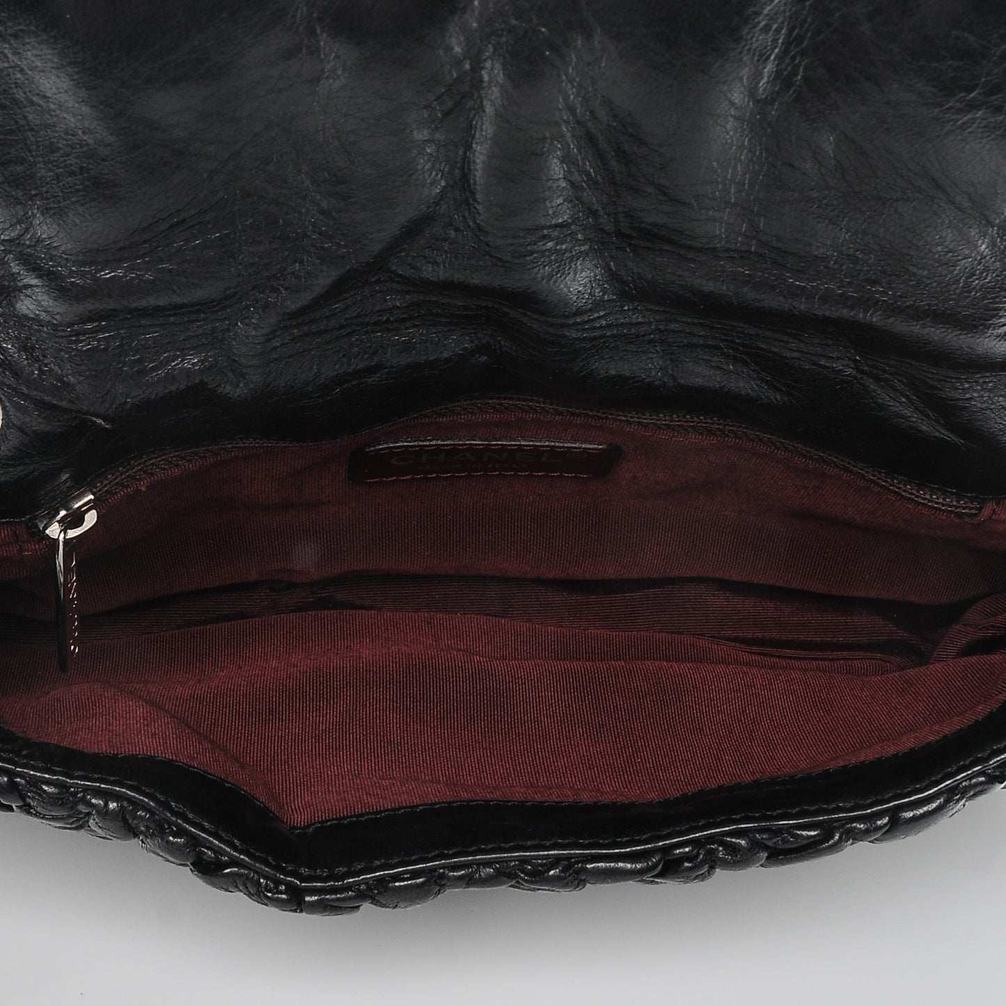 Lambskin Astrakan Small Flap Black