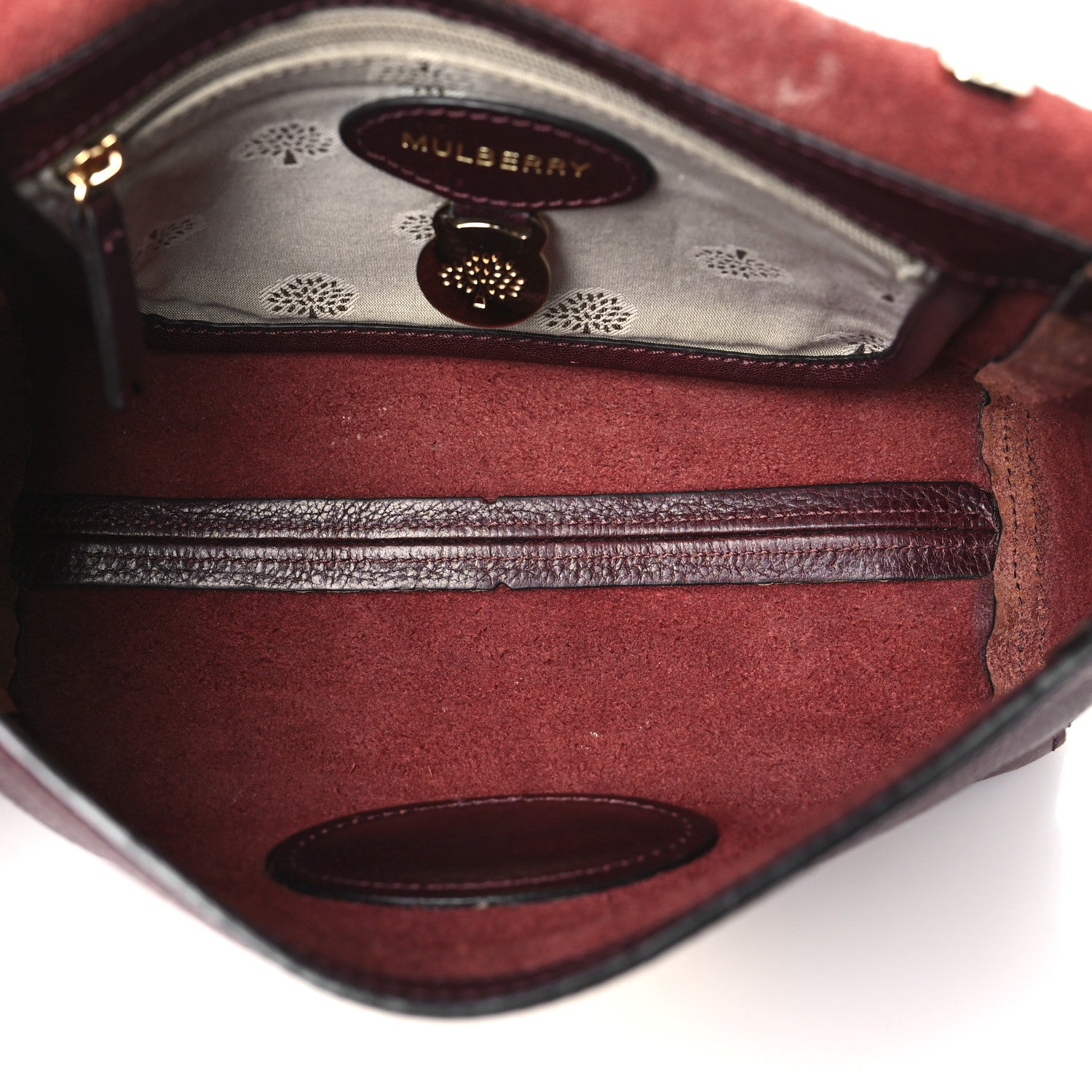 Mulberry Small Classic Grain Calfskin Small Lily Flap Oxblood 5 of 13