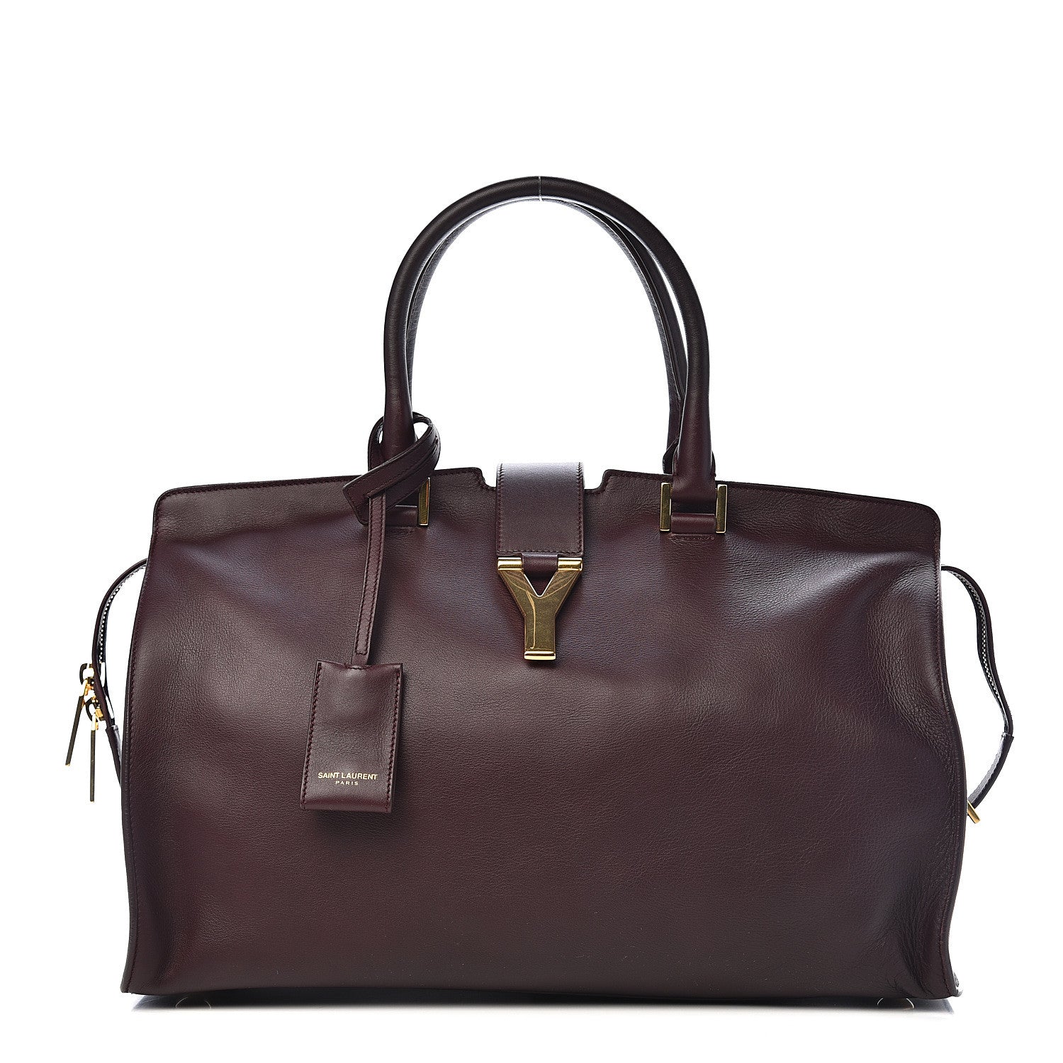 Saint Laurent Calfskin Medium Classic Y Cabas Bordeaux 1 of 12