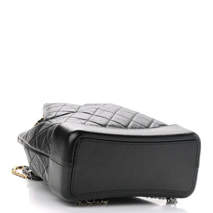 Chanel Aged Calfskin Quilted Gabrielle Backpack Black 4 of 10