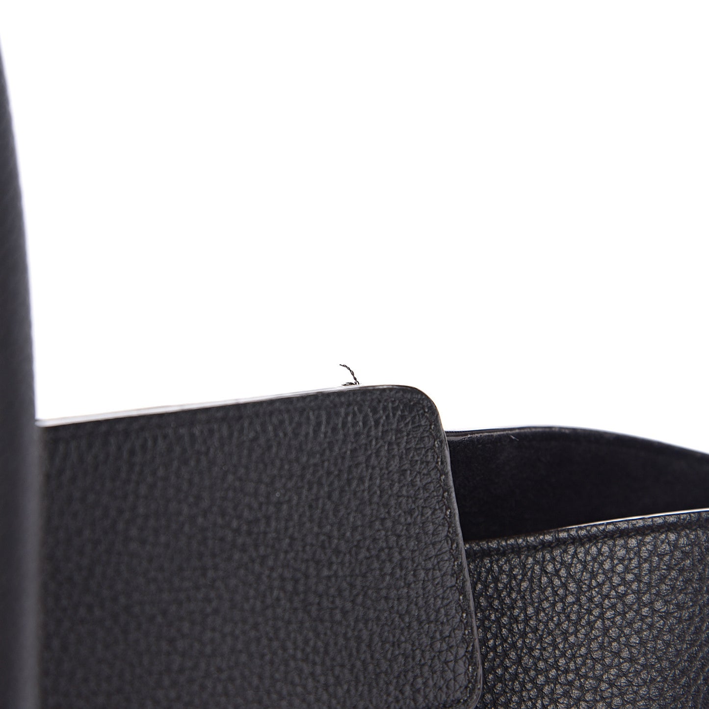 Drummed Calfskin Mini Luggage Black