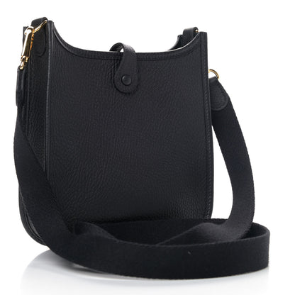 Hermes Taurillon Clemence Evelyne TPM Black 2 of 4