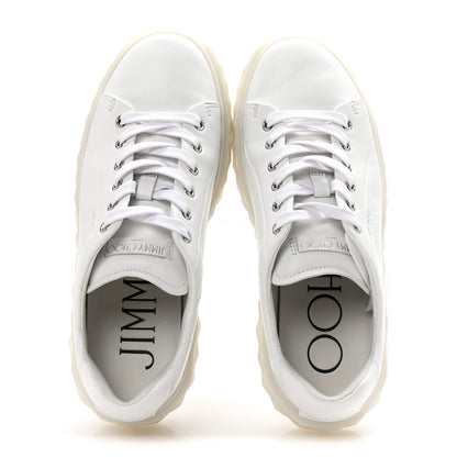 Jimmy Choo Nappa Diamond Light Platform Sneakers 38 White 5 of 10