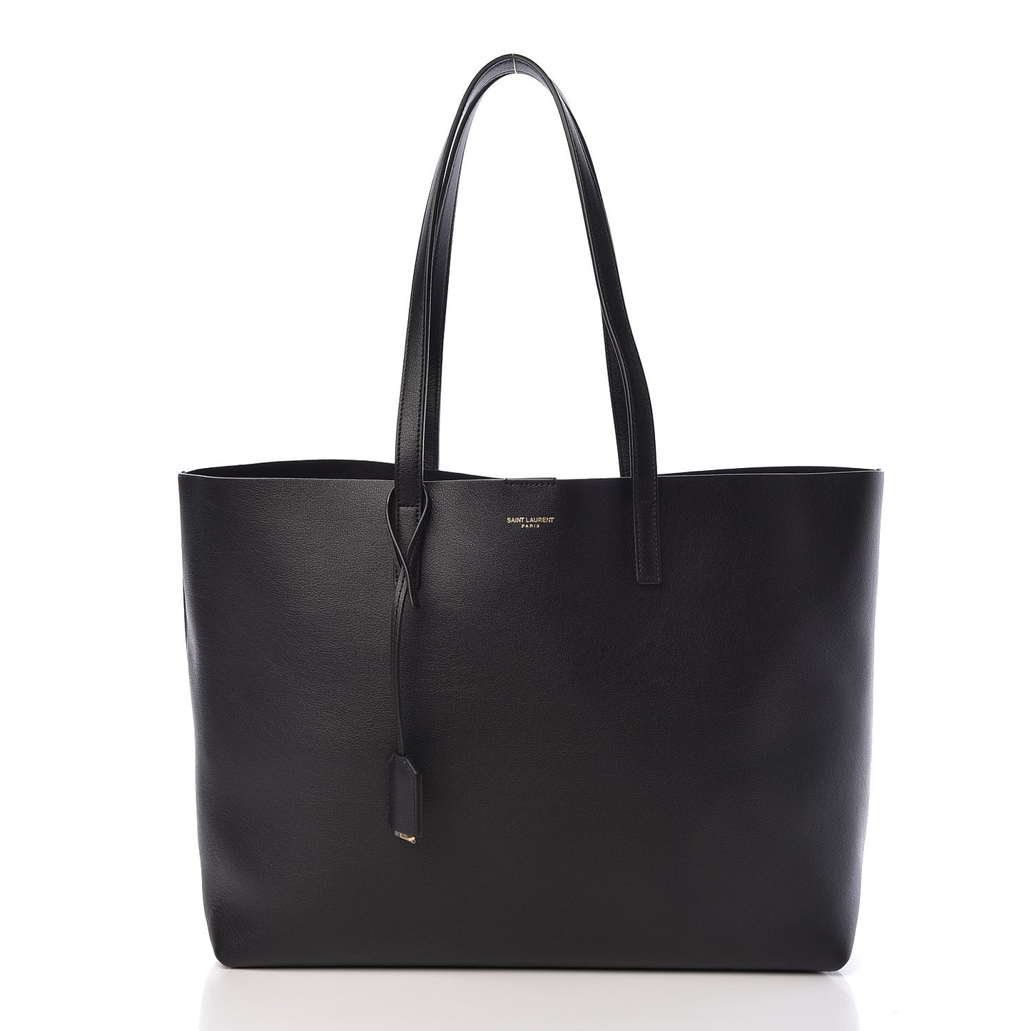 Calfskin Large Shopping Tote Black