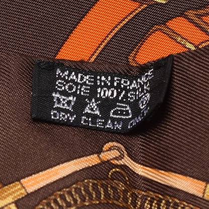 Hermes Silk Eperon D' Or Twilly 3 of 4