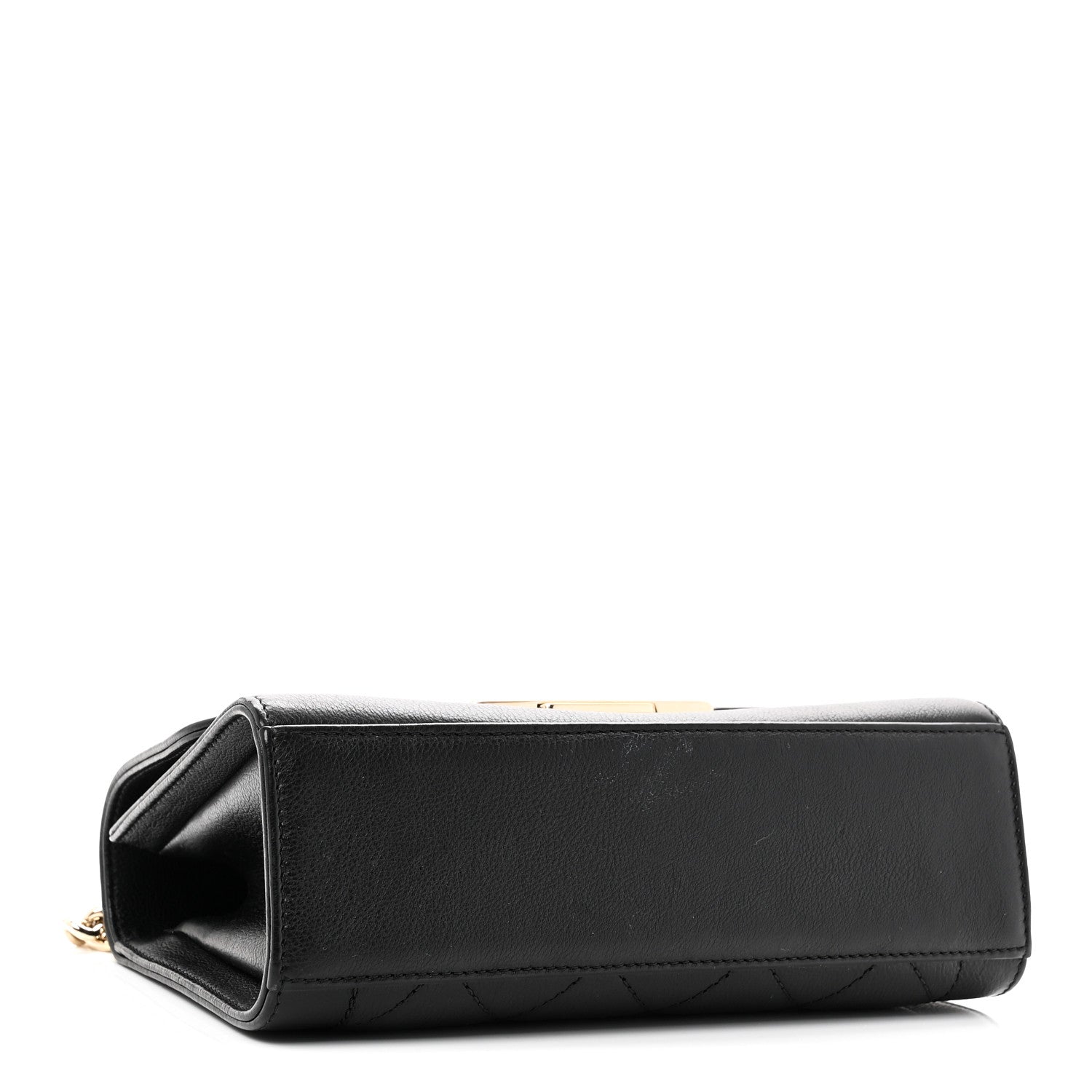 Chanel Grained Calfskin Quilted Small Label Click Flap Bag Black 4 of 11