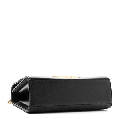 Chanel Grained Calfskin Quilted Small Label Click Flap Bag Black 4 of 11
