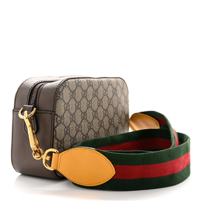 Gucci GG Supreme Monogram Web Neo Vintage Shoulder Bag Beige New Acero Crop 3 of 11