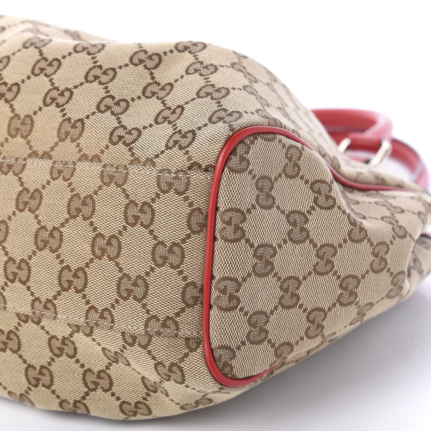 Gucci Monogram Medium Sukey Tote Red 7 of 12