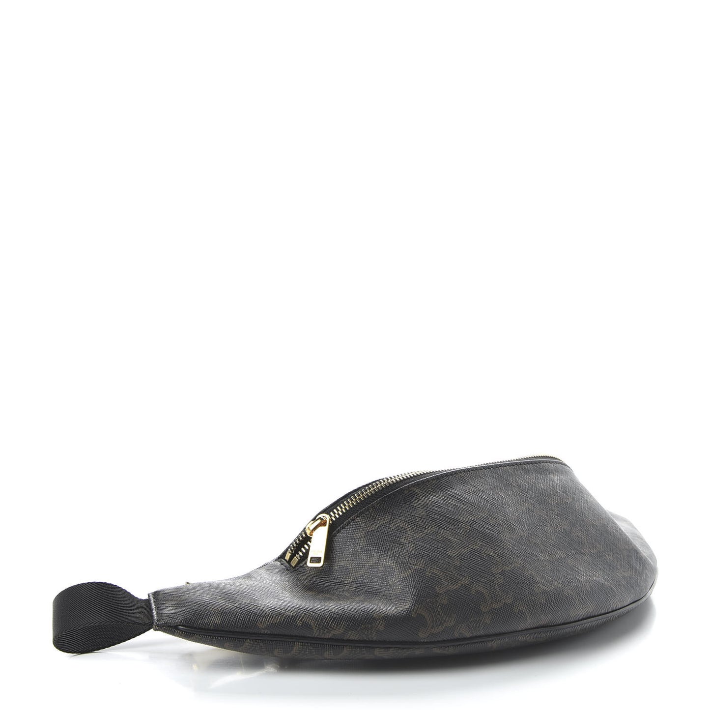 Triomphe Canvas Belt Bag Black