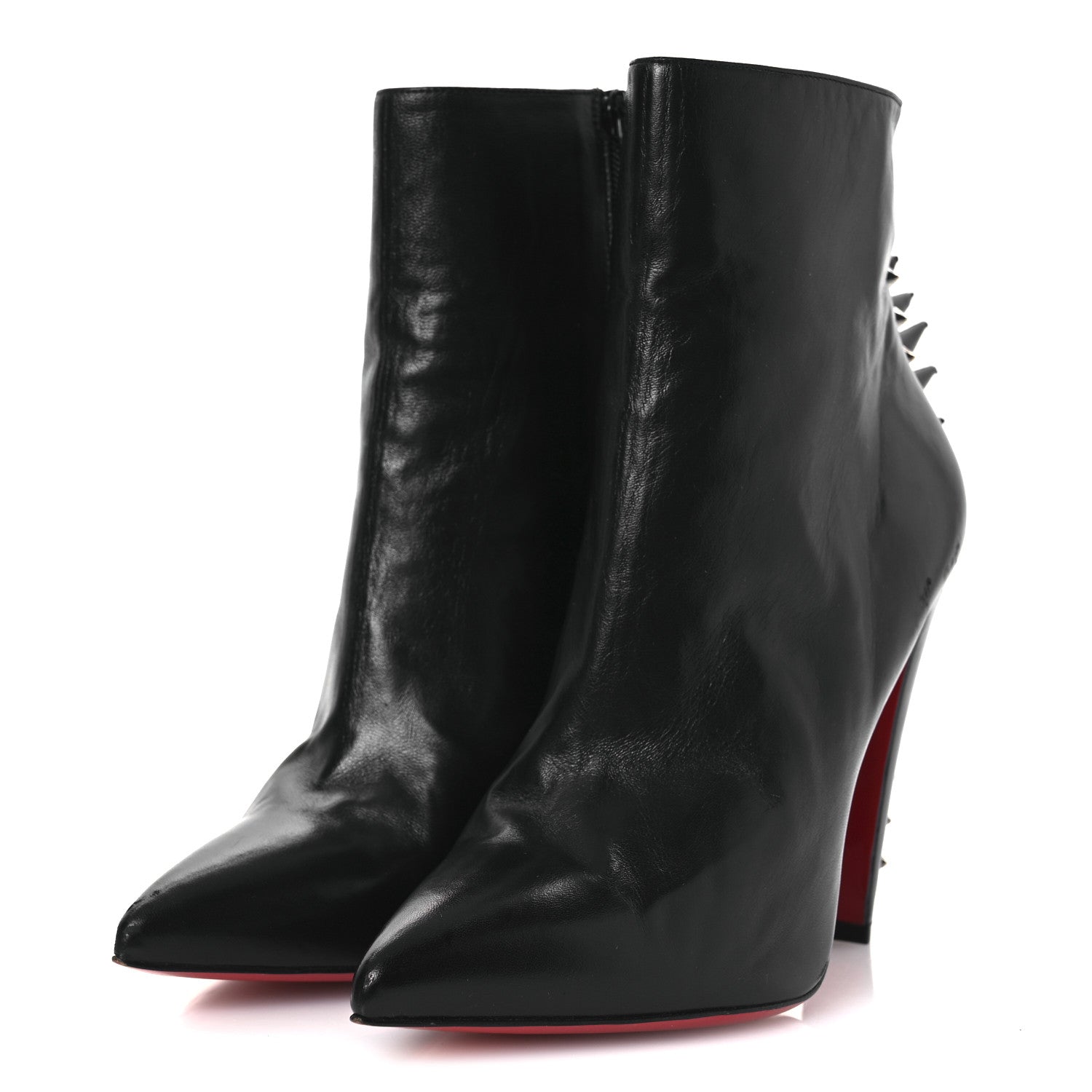 Christian Louboutin Nappa Electroboot 100 Ankle Boots 41 Black Silver 4 of 14