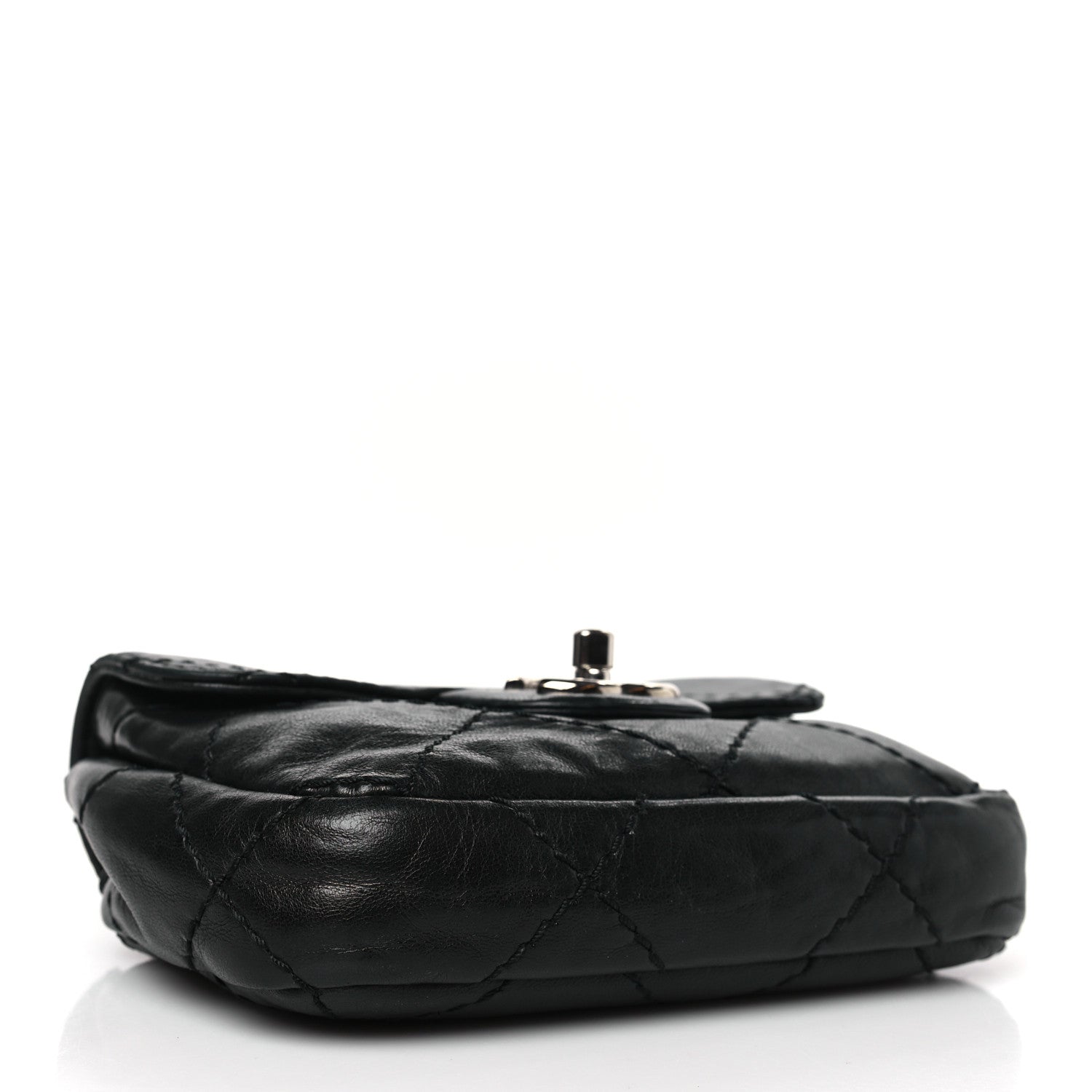 Chanel Lambskin Small Stitched Mini Flap Black 4 of 9