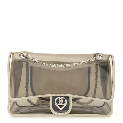 Chanel Lambskin Vinyl Large Naked Flap Silver 1 of 14