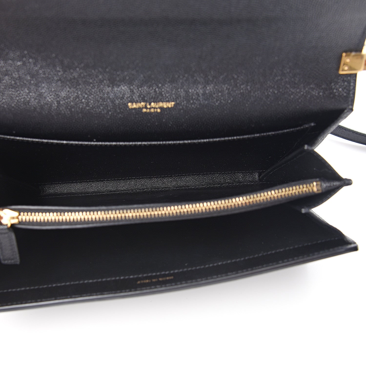 Saint Laurent Grain De Poudre Mini Uptown Crossbody Bag Black 4 of 10