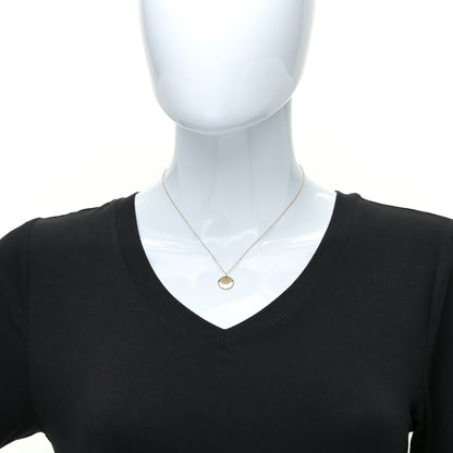 Tiffany 18K Yellow Gold Notes Letter N Disc Pendant Necklace 2 of 6