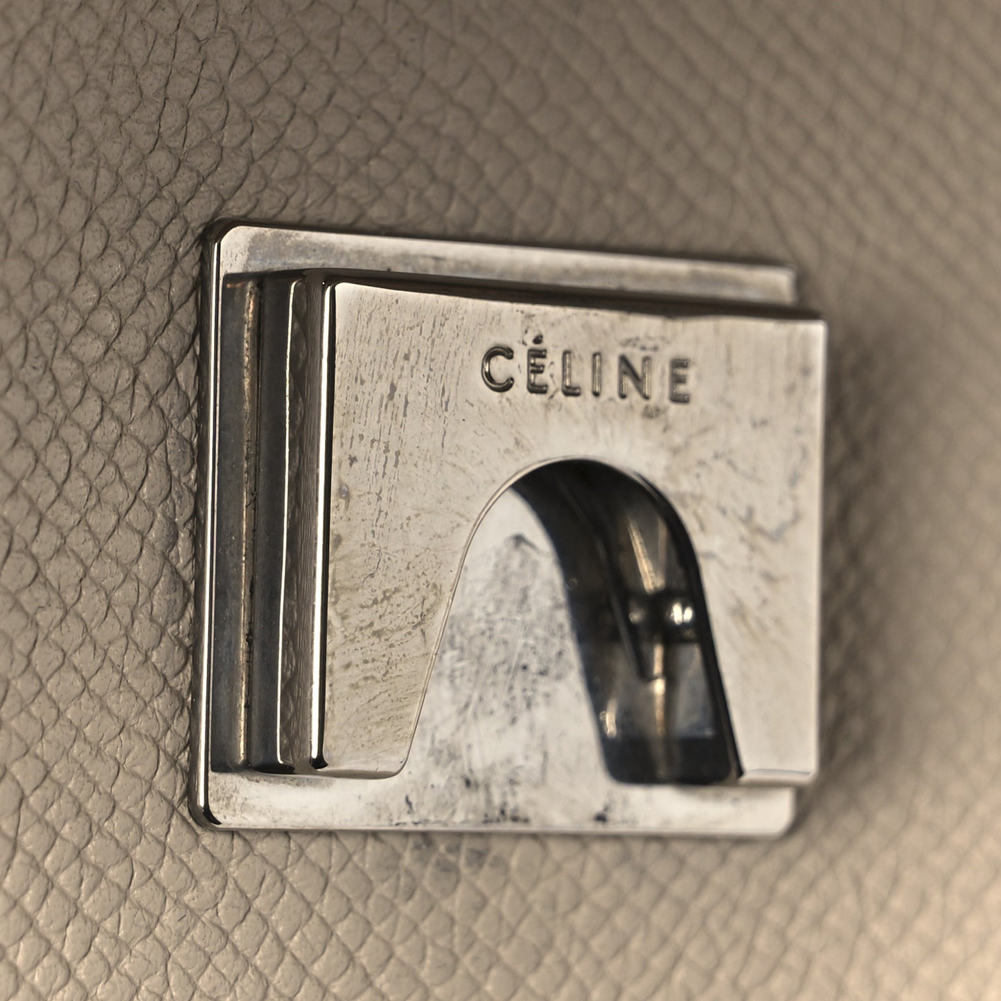 Grained Calfskin Mini Belt Bag Light Taupe