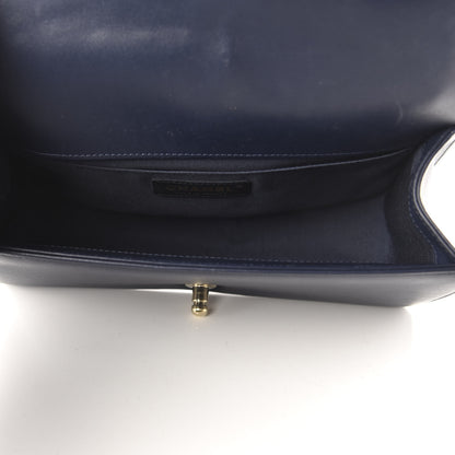 Chanel Lambskin Quilted Medium Boy Flap Dark Navy 5 of 10
