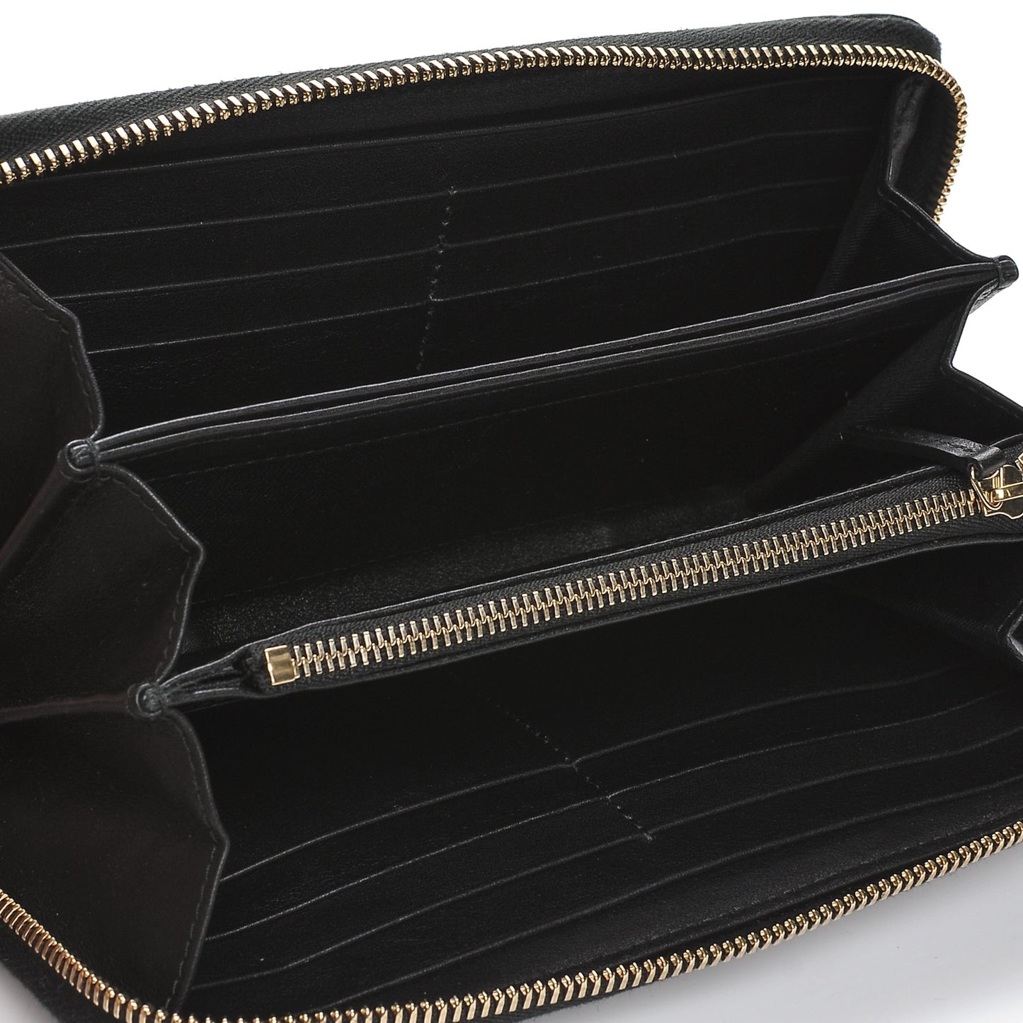 Guccissima Signature Microguccissima Bree Zip Around Wallet Black