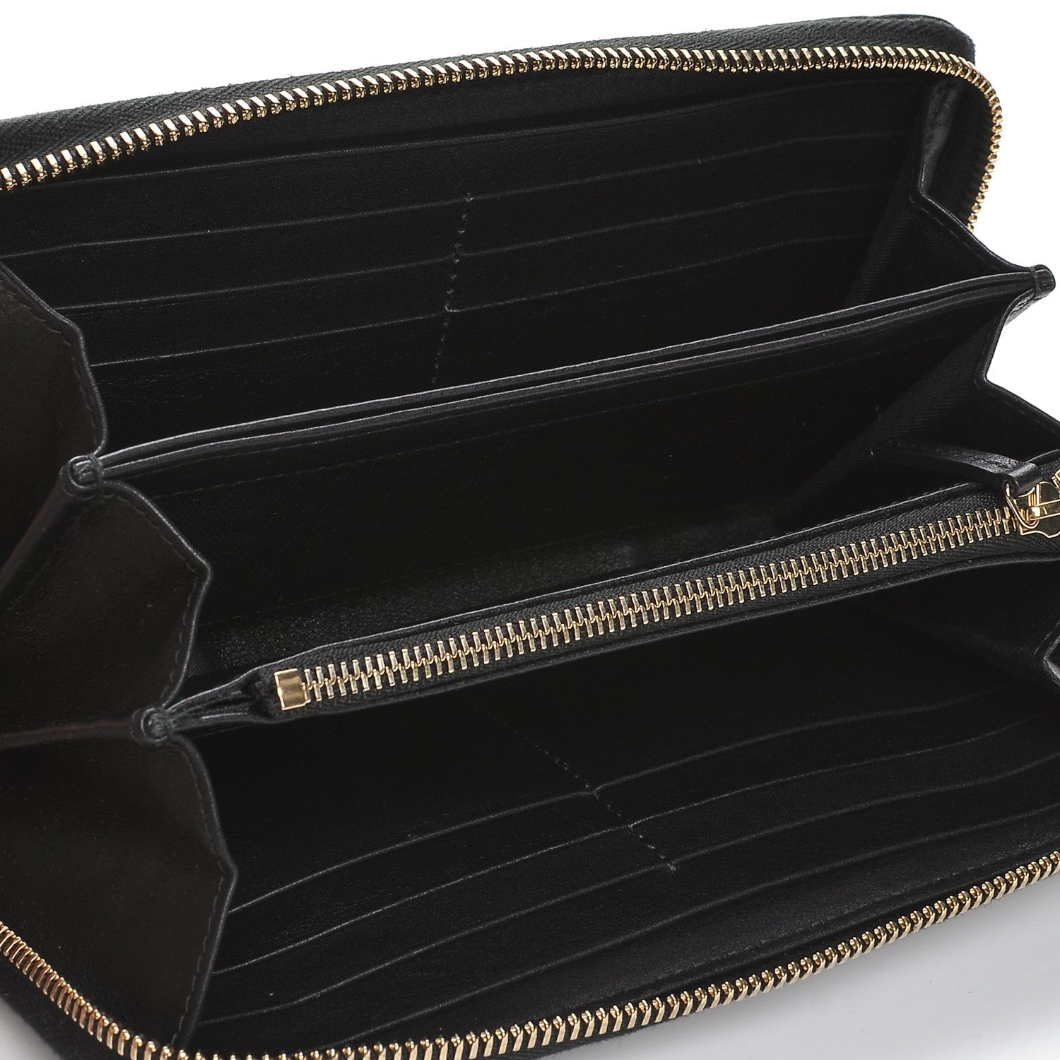 Gucci Guccissima Signature Microguccissima Bree Zip Around Wallet Black 7 of 7