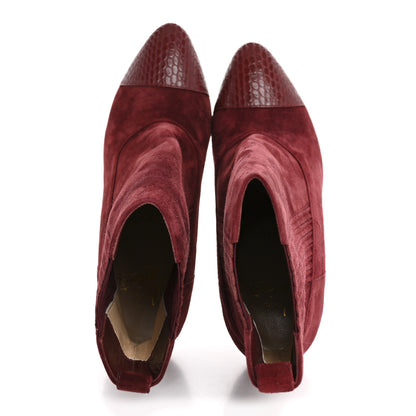Christian Louboutin Veau Velours Calfskin Jurassic Me In The 90s 85 Ankle Boots 36.5 Tanin 2 of 9