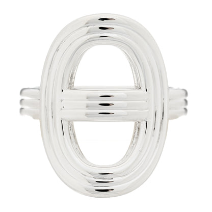 Hermes Sterling Silver Vertical Chaine d'Ancre 24 Ring 52 6 1 of 11