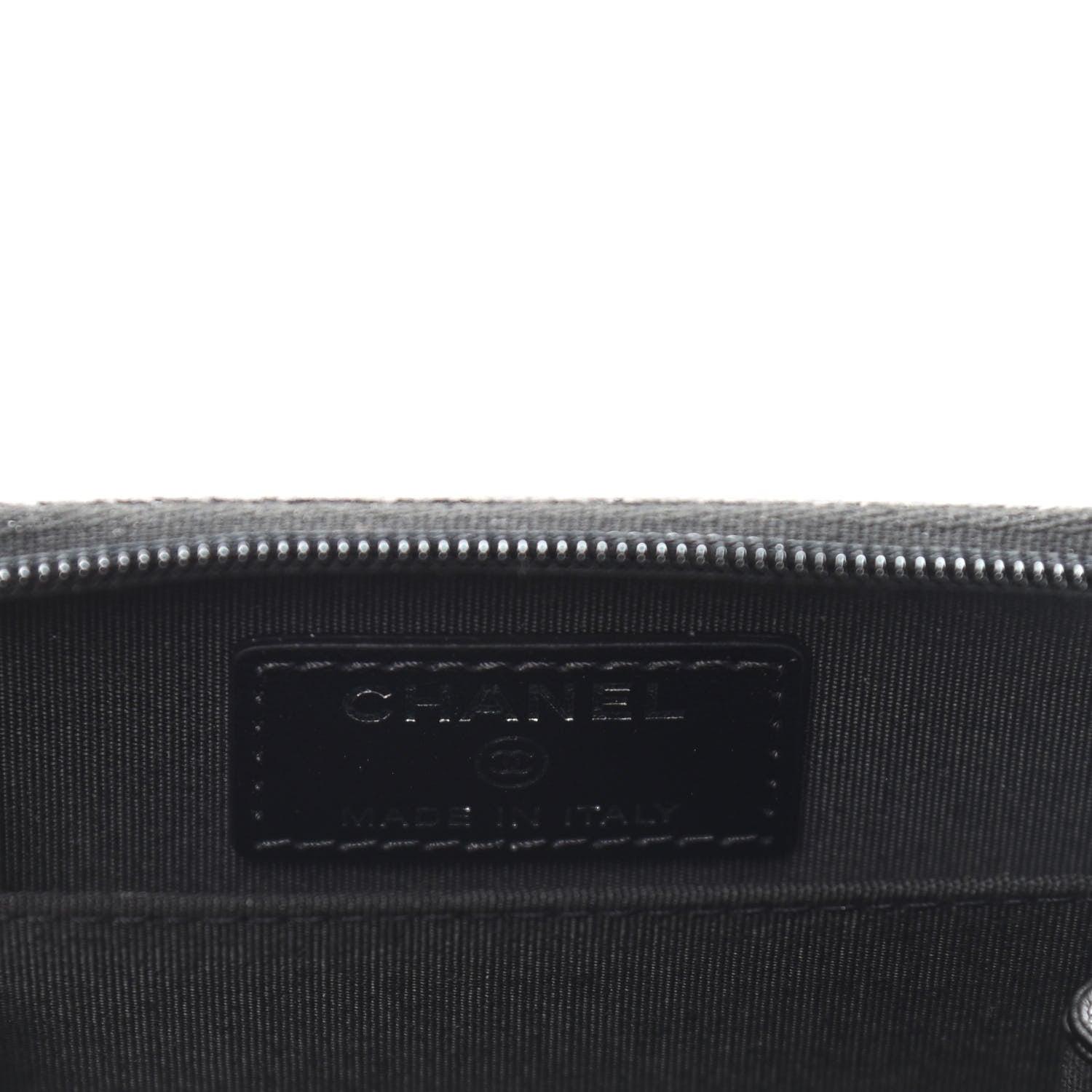 Chanel Caviar Timeless CC Zip Around Coin Purse Black 6 of 12