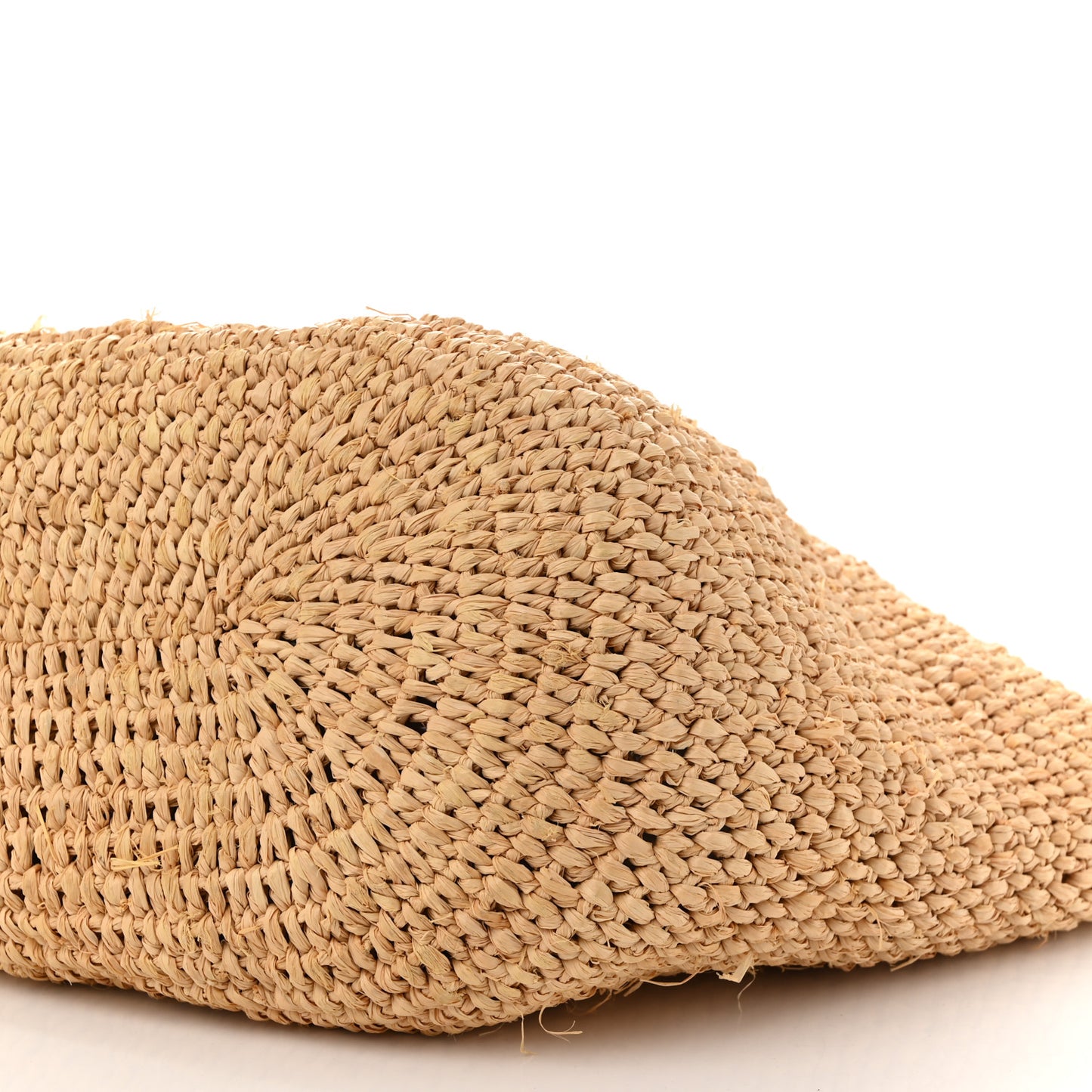 Raffia Woven Large Panier Tote Natural Black