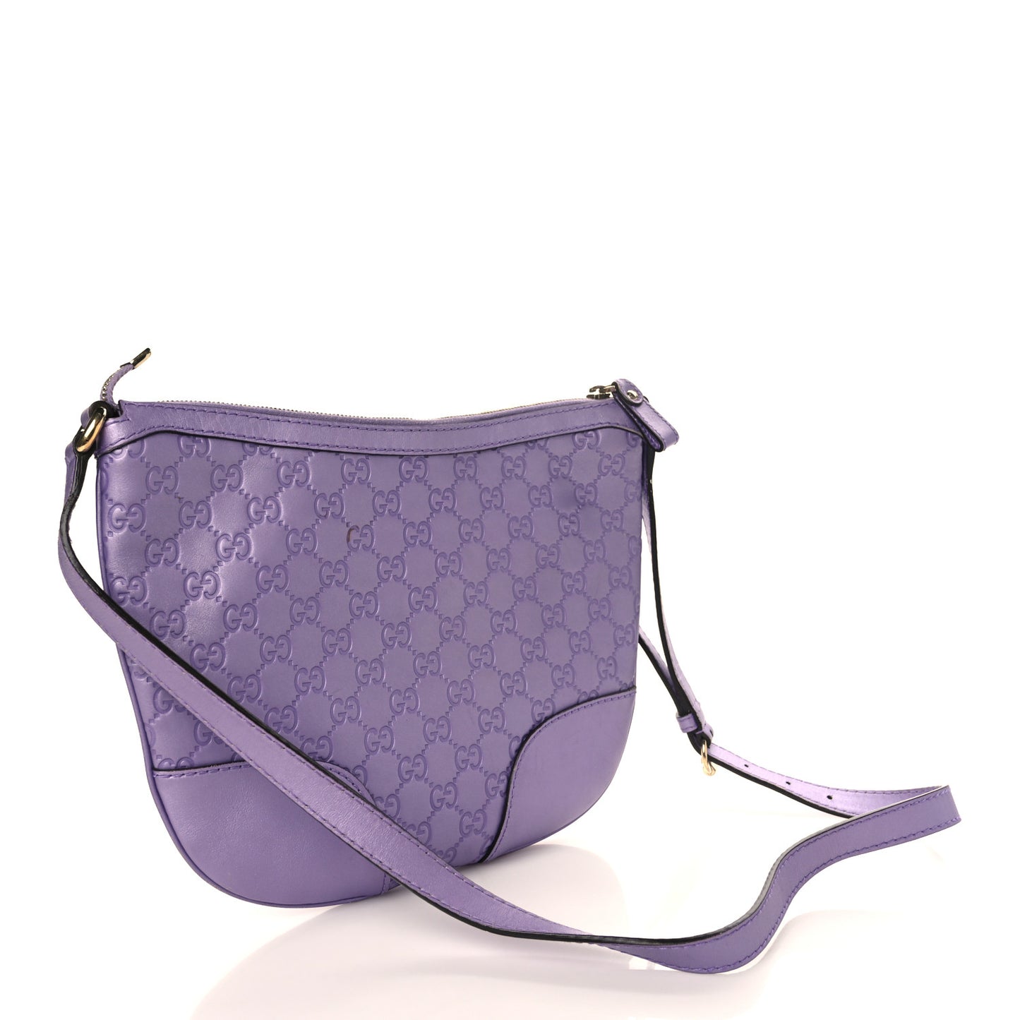 Metallic Soft Guccissima Small Lovely Heart Messenger Senanque