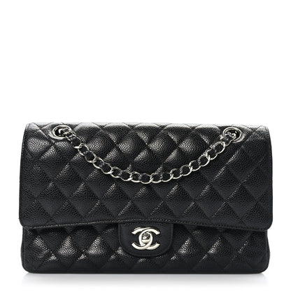 Chanel Caviar Quilted Medium Double Flap Black 1 of 10