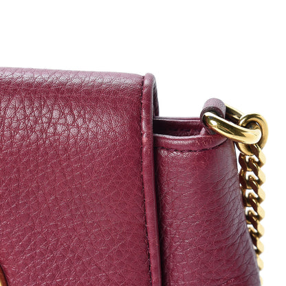 Gucci Cellarius Calfskin Small 1973 Chain Shoulder Bag Cherry Gloss 16 of 16