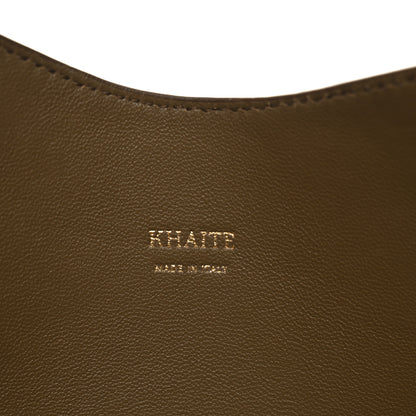 Khaite Suede Calfskin Medium Lotus Tote Mud 7 of 10