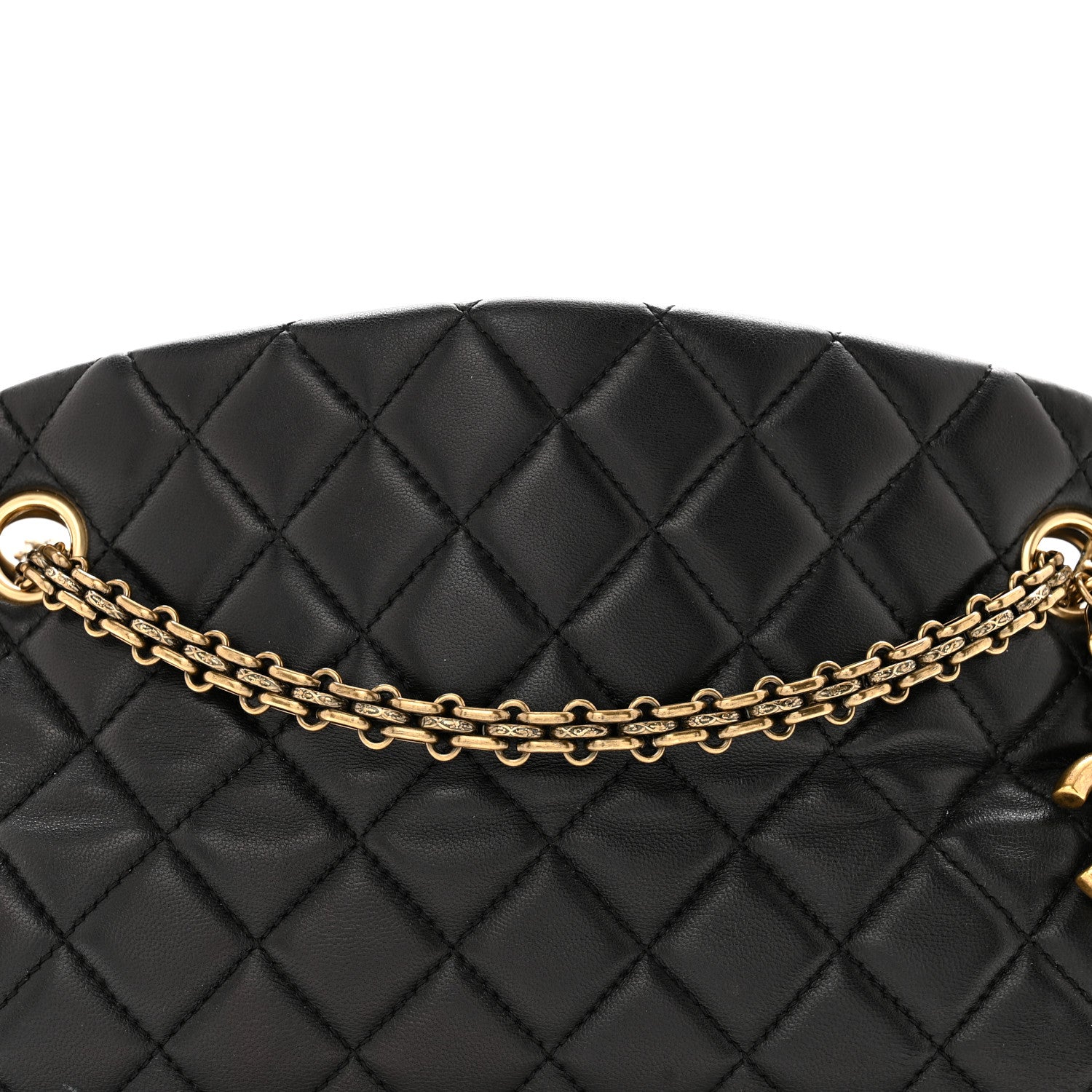 Chanel Lambskin Quilted Medium Just Mademoiselle Black 9 of 13