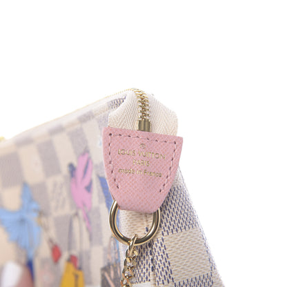Louis Vuitton Damier Azur 2018 Christmas Animation Mini Pochette Accessories 6 of 8