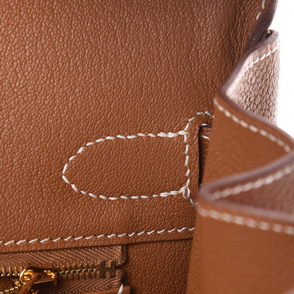 Hermes Natural Barenia Faubourg Birkin 30 Fauve 10 of 34