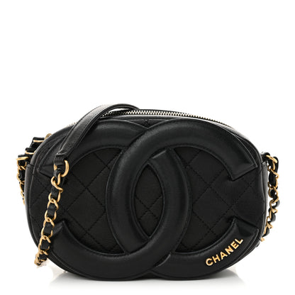 Chanel Lambskin Quilted Coco Midnight Camera Case Black 1 of 10