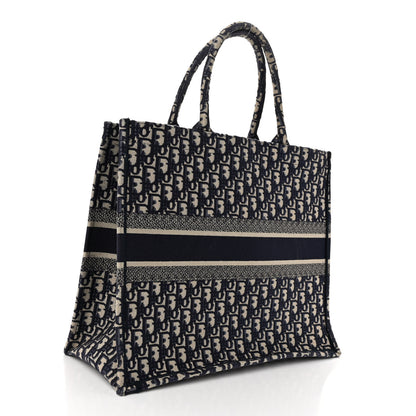 Christian Dior Oblique Large Book Tote Blue Multicolor 3 of 11