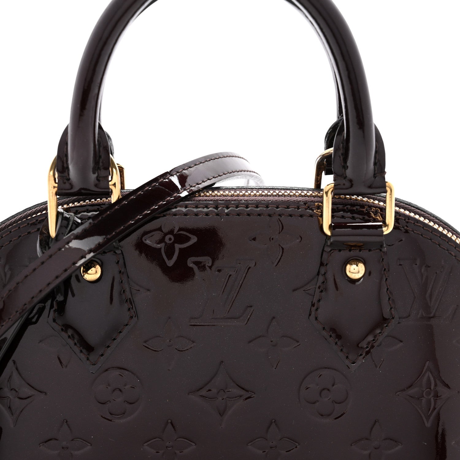 Louis Vuitton Vernis Alma BB Amarante 9 of 14