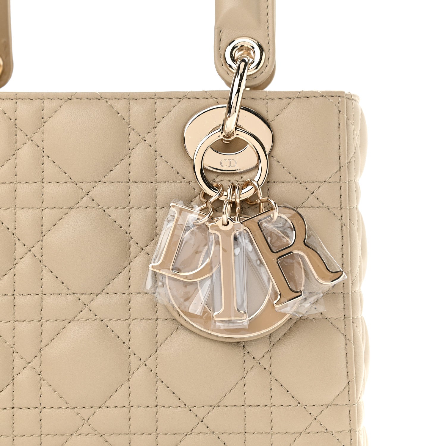 Christian Dior Lambskin Cannage Small My ABC Lady Dior Beige 8 of 11