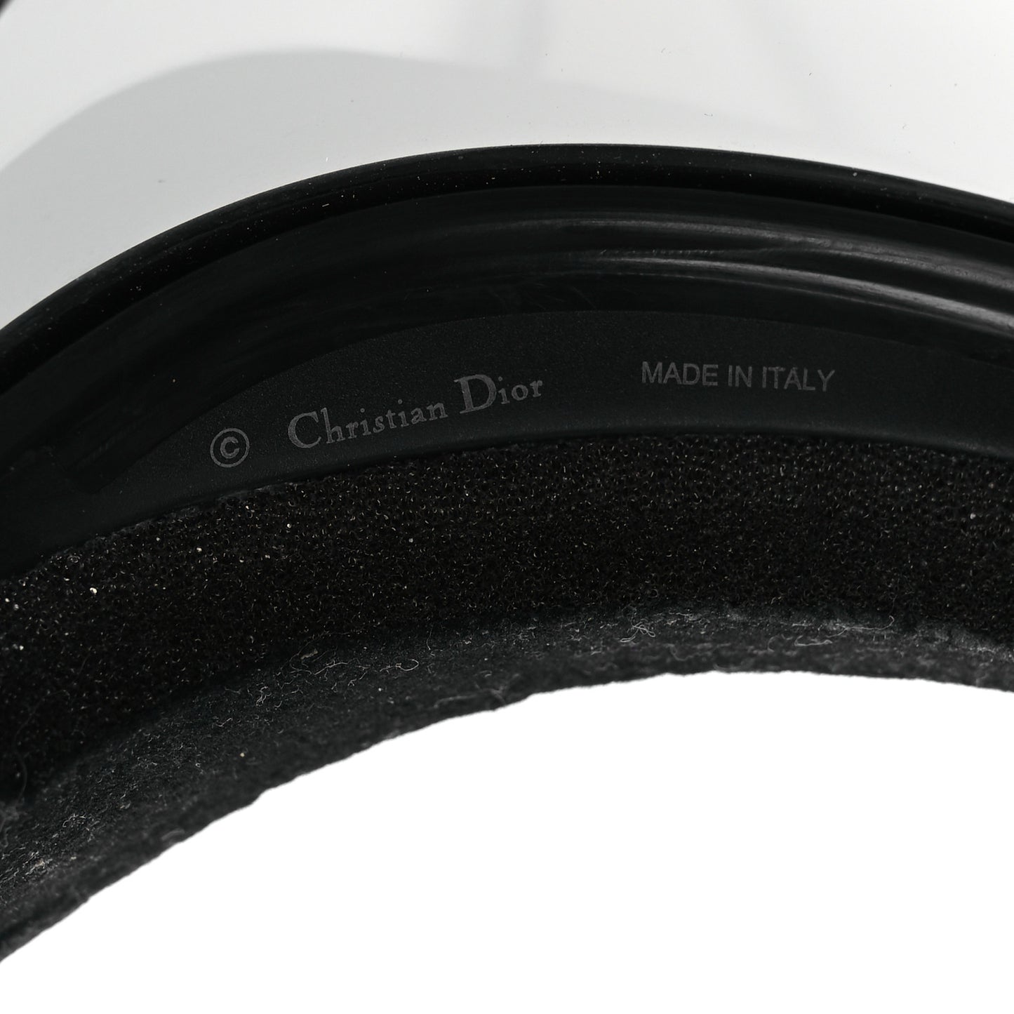 Mirrored DiorClub1 Sun Visor Black